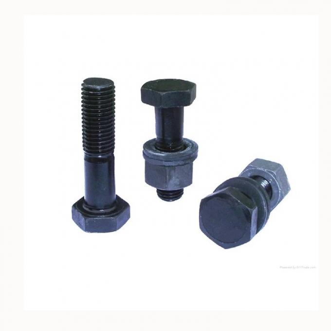 Double Hexagon Head Black Oxide Bolts Carbon Steel ISO 4017 Class 8.8
