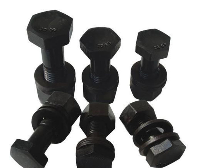 High Strength Hex Bolts And Nuts Carbon Steel Black Oxide Grade 8.8 10.
