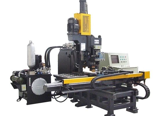 3.2×3×1.9m Overall Dimension CNC Plate Punching Marking And Drilling Machine 3 Die-Stations