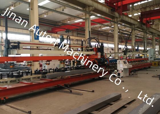 Automobile Light Truck Beam Hydraulic Motor CNC Punching Machine Line For Metal Sheet Processing