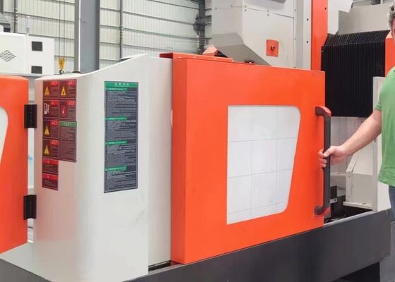 Used For Tube Sheet Plates Flanges Cnc Drilling Machine 11KW Servo Spindle Motor Power