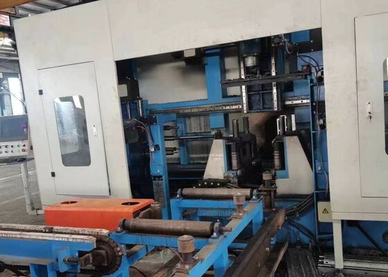 Bridge Construction Industry CNC Beam Drilling And Sawing Machine Line For Channel Steel