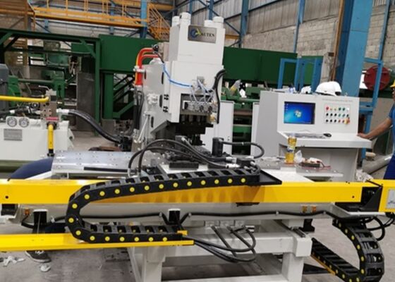 CNC Plate Punching Marking And Drilling Machine With Φ50mm Drilling Capacity