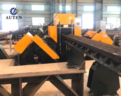 Premium CNC Angle Drilling And Marking Machine With Automatic Loading