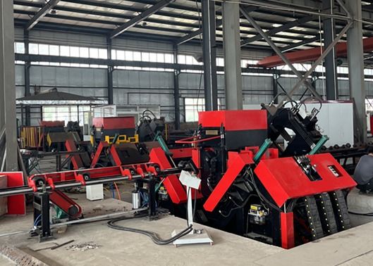 High-Efficiency and Automated CNC Angle Line Machine for Large-Size Angle Steel Drilling and Stamping
