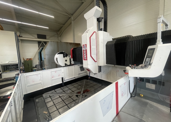Gantry Height 800mm CNC Gantry Machining Flange Plate Drilling Machine Spindle taper BT50