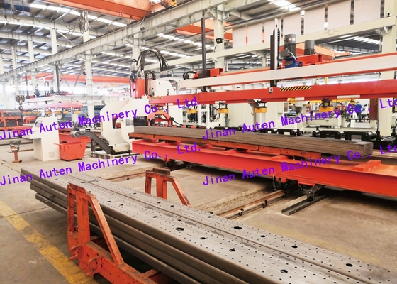 120 Tons Nominal Force CNC Plate Punching Production Line 25 Modules For Truck Flat Beam