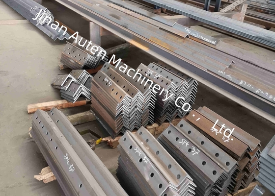 2 Punches Per Side CNC Angle Punching Marking Shearing Line Machine 630KN Punching Force