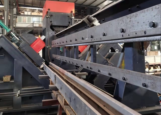 About 150KW Total Power CNC Angle Drilling And Marking Line 9 CNC Axes Hydraulic Station Air Cooling Method