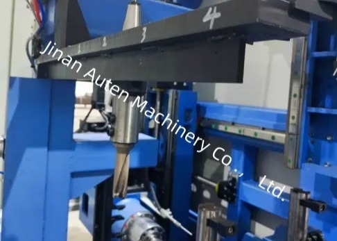 Bt40 Spindle Bore Taper Steel Structure H Beam Cnc Drilling And Sawing Machine Line 5-30mm Drilling Diameter Range
