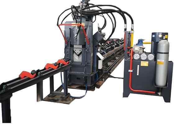 High Precision CNC Angle Lron Punching Marking And Shearing Line For Solar Mounting System Manufacturing