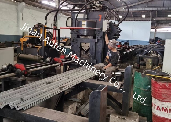 High Precision CNC Angle Lron Punching Marking And Shearing Line For Solar Mounting System Manufacturing