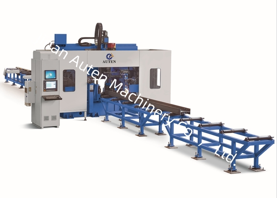 2000～13000mm Beam Length CNC H Beam Drilling Machine 2KW Servo Motor Of Drilling Infeeding