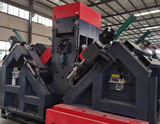Model JNC2532 Cnc Angle Steel Drilling Marking Processing Line With Feed Channel
