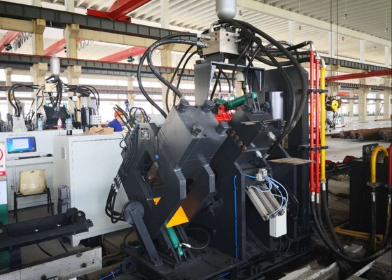Single Blade Cutting Mode CNC Drilling And Cutting Machine Line 80m/Min Feeding Speed Of Angle