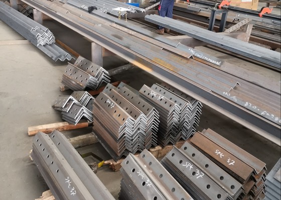 Single Blade Cutting Mode CNC Drilling And Cutting Machine Line 80m/Min Feeding Speed Of Angle