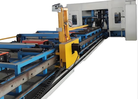 2000～12000mm Length Range Of Raw Material 3D Channel Beam Drilling Machine 11KW Spindle Motor Power
