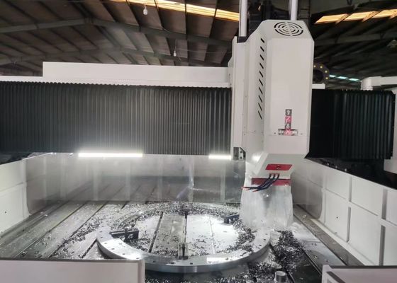 4000x1600mm Workpiece Size CNC Plate Flange Drilling Milling Machine 800mm Gantry Height