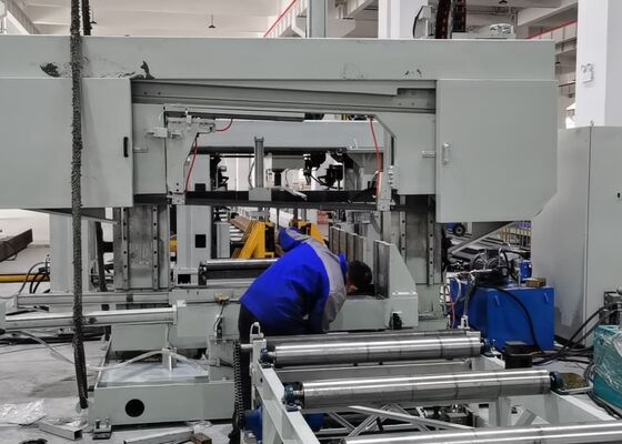 BT40 Main Spindle CNC 3D Beams Drilling Marking Machine Line PLC Control Method