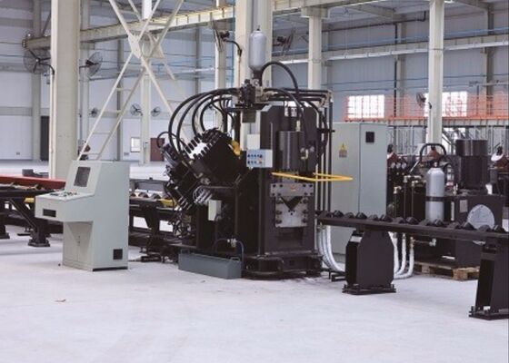 Model JNC2020 CNC Punch Cutting Machine Line For Angle Steel 1000/1200KN Punching Force