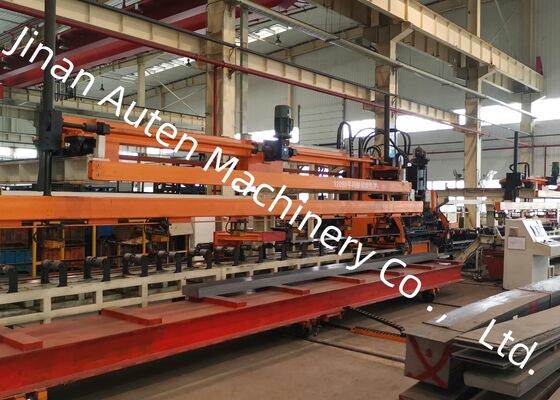 Automobile Light Truck Beam Hydraulic Motor CNC Punching Machine Line For Metal Sheet Processing