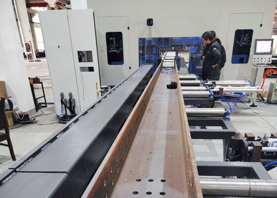 New CNC H Beam Drilling Machine For Steel Construction 11/15KW Spindle Motor Power