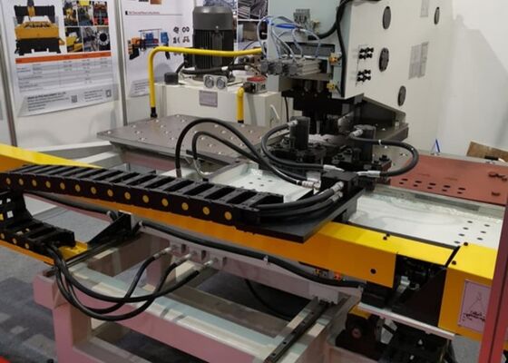 Model BNHD120 CNC Metal Plate Drilling Punching Marking Machine 4 Die-Stations