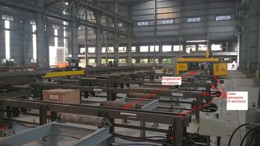 Multiple Spindle CNC H Beam Drilling Machine Line High Efficient Drilling Capacity