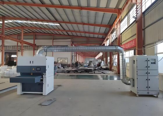 28KW Machine Power CNC Metal Plate Polishing Machine 2 Feed Motor