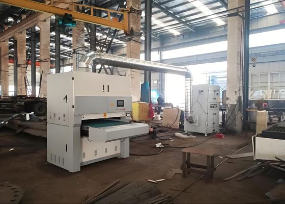 28KW Machine Power CNC Metal Plate Polishing Machine 2 Feed Motor