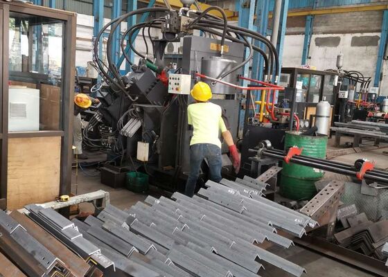 32x7x3m Cnc Angle Punching Cutting Machine Line 1000/1200KN Marking Force