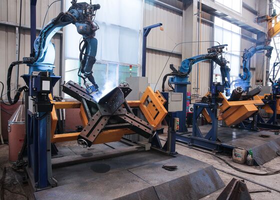1500Kg Worktable Load Capacity Tower Foot Welding Robot 1.2mm Welding Wire Diameter