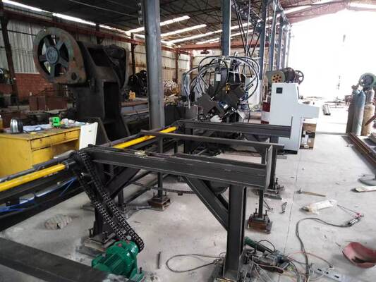3-In-1 CNC Steel Punching Processing Line For Angle Steel Flat Bar Channel Steel 3 Punches Per Side