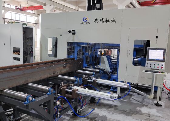 Vertical Parking Garage Use Cnc Beam Drilling Cutting Machine Line 100～3000 R/Min Spindle Speed