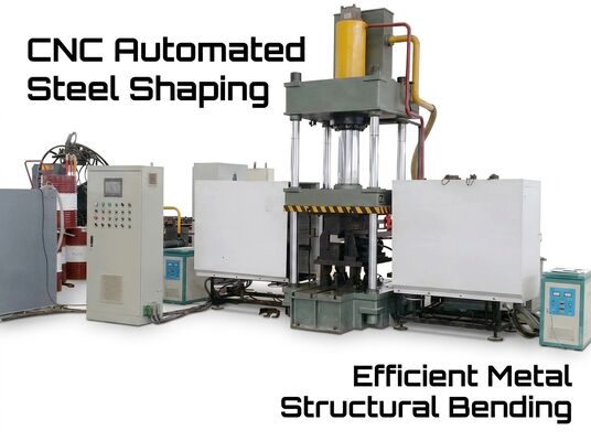 1400mm Max Opening Height Cnc Angle Steel Bending And Heating Machine 120*2KW Heating Power