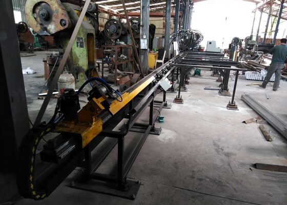 Large Scale Production Components Cnc Flat Steel Channel Steel Punching Typing Machine 3 Axes