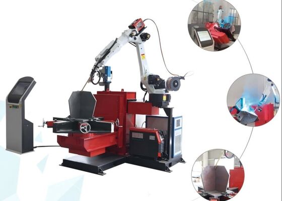 Weld The Base Of Transmission Towers Use Cnc Tower Foot Welding Robot 2pcs Worktables