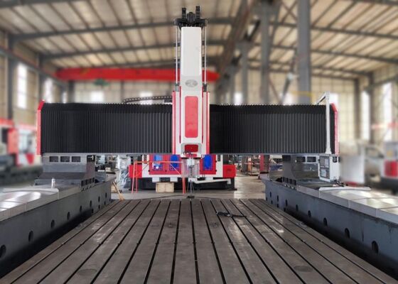 Model PHD4080 Gantry Type Moving CNC Drilling Milling Machine For Heat Exchanger