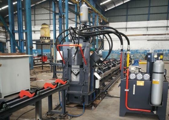 2200/4300KN Cutting Force JNC Series CNC Punching Marking And Cutting Machine For Angles