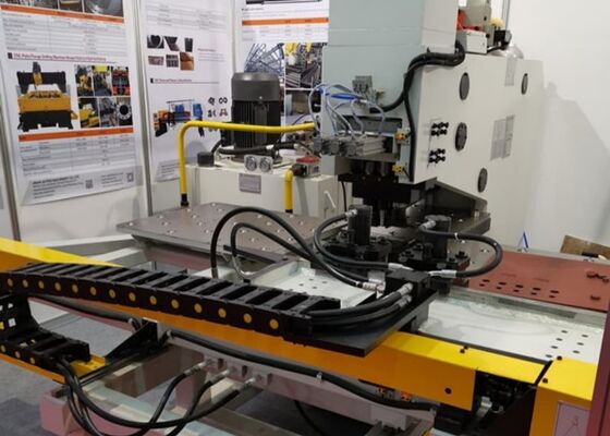 1500*800mm Max. Workpiece Size Cnc Plate Punching Machine For Steel Tower Manufacturing