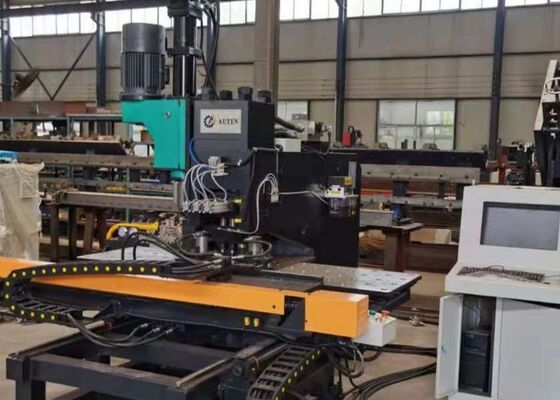 Used For Steel Tower Industry Cnc Plate Punching Machine 4 Die-Stations Cnc Punching Machine