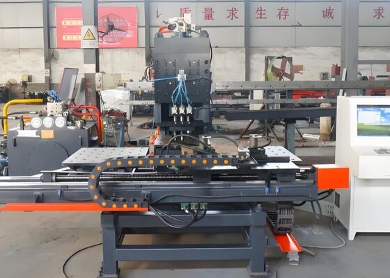 Used For Steel Tower Industry Cnc Plate Punching Machine 4 Die-Stations Cnc Punching Machine