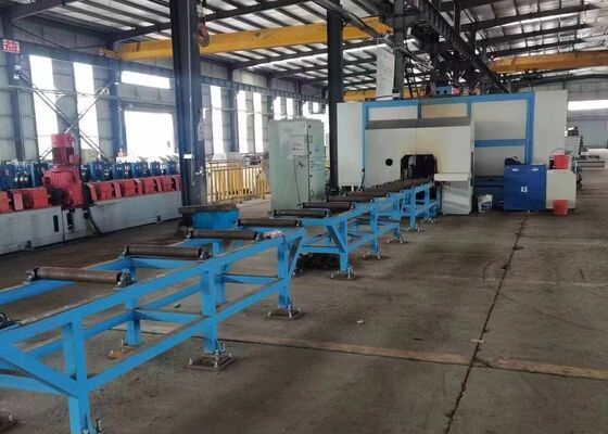 Bridge Construction Industry CNC Beam Drilling And Sawing Machine Line For Channel Steel