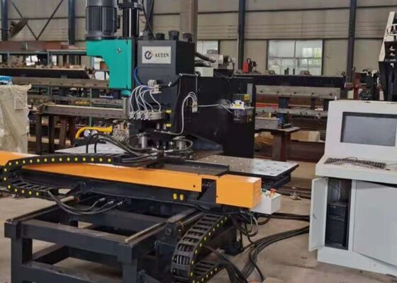 CNC Plate Punching Marking And Drilling Machine With Φ50mm Drilling Capacity