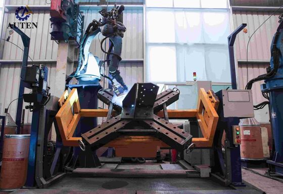 Robot Welding Machine With Dual Positioners And Five Axis Gantry Enabling Transmission Tower Welding
