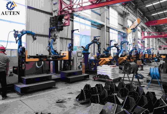 Robot Welding Machine With Dual Positioners And Five Axis Gantry Enabling Transmission Tower Welding
