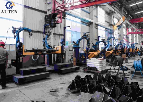 CNC Angle Punching Machine Dual Positioners 5 Axis Gantry Robot For Accurate Transmission Tower Welding