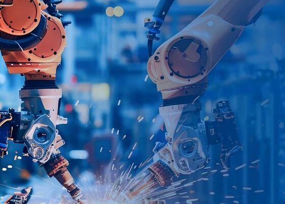 With Welding Torch Standard Robotic Welding Workstation In Engineering Machinery And Shipbuilding