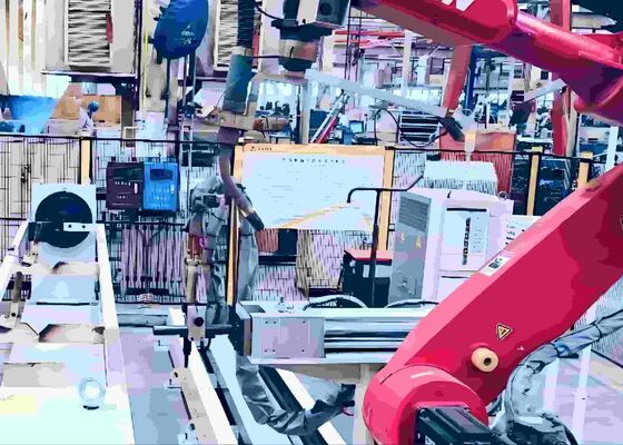 1465mm 2010mm Arm Span Robotic Welding Workstation 12KG Load Capacity