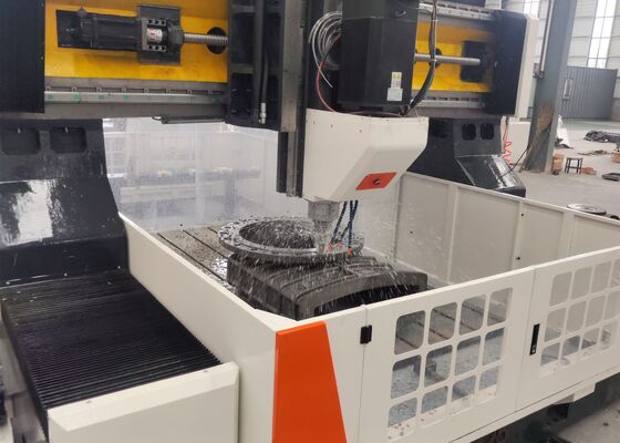 Large Format High Speed CNC Plate Drilling And Milling Machine For Flanges